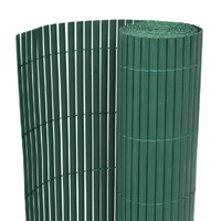 Double-Sided Garden Fence PVC 150x300 cm Green
