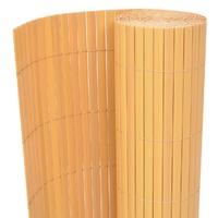 Double-Sided Garden Fence PVC 150x300 cm Yellow