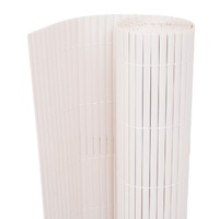 Double-Sided Garden Fence 195x500 cm White