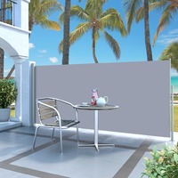Retractable Side Awning 140 x 300 cm Grey