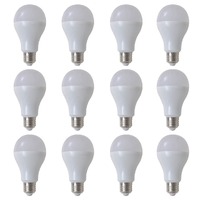 Warm White LED Lamp Bulb 12 pcs 9 W E27