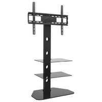 Swivel TV Floor Stand Mount VESA 600x400 mm with 2 Shelves
