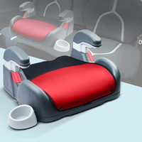 Children Car Booster Seat Chair Cushion Pad Red