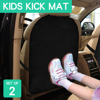 2pcs Portable Car Seat Back Protector Kick Mat