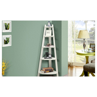 5-tier Corner Ladder Bookshelf Storage Cabinet