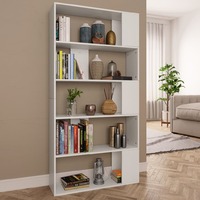 Book Cabinet/Room Divider White 80x24x159 cm Chipboard