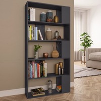 Book Cabinet/Room Divider Grey 80x24x159 cm Chipboard