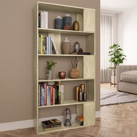 Book Cabinet/Room Divider Sonoma Oak 80x24x159 cm Chipboard