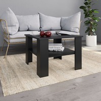 Coffee Table Black 60x60x42 cm Chipboard