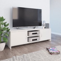 TV Cabinet White 120x30x37,5 cm Chipboard