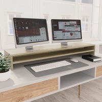 Monitor Stand Sonoma Oak 100x24x13 cm Chipboard
