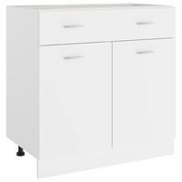 Drawer Bottom Cabinet White 80x46x81.5 cm Chipboard