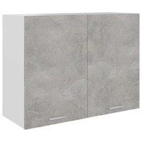 Hanging Cabinet Concrete Grey 80x31x60 cm Chipboard
