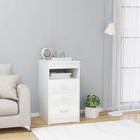 Drawer Cabinet White 40x50x76 cm Chipboard
