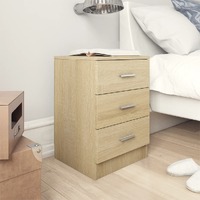 Bedside Cabinets 2 pcs Sonoma Oak 38x35x56 cm Chipboard