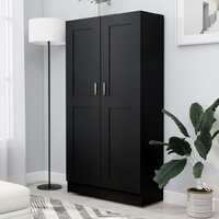 Book Cabinet Black 82.5x30.5x150 cm Chipboard