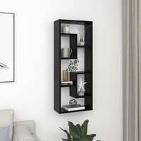 Wall Shelf Black 36x16x90 cm Chipboard