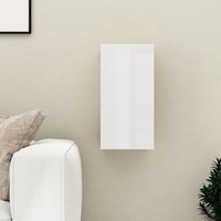 TV Cabinet High Gloss White 30.5x30x60 cm Chipboard