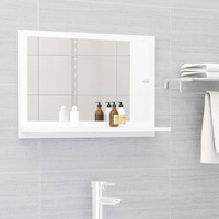 Bathroom Mirror White 60cm Chipboard