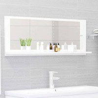 Bathroom Mirror White 100cm Chipboard
