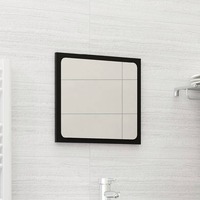 Bathroom Mirror Black 40x1.5x37 cm Chipboard