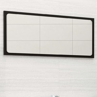 Bathroom Mirror Black 80x1.5x37 cm Chipboard