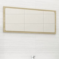 Bathroom Mirror Sonoma Oak 80x1.5x37 cm Chipboard