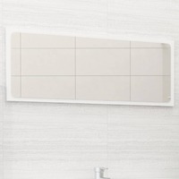 Bathroom Mirror White 90x1.5x37 cm Chipboard