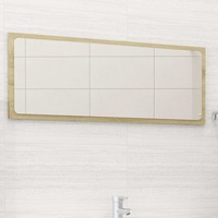 Bathroom Mirror Sonoma Oak 90x1.5x37 cm Chipboard