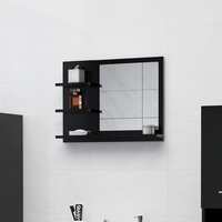 Bathroom Mirror Black 60x10.5x45 cm Chipboard