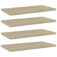 Bookshelf Boards 4 pcs Sonoma Oak 40x20x1.5 cm Chipboard