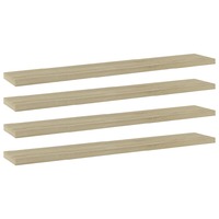 Bookshelf Boards 4 pcs Sonoma Oak 60x10x1.5 cm Chipboard