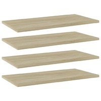 Bookshelf Boards 4 pcs Sonoma Oak 60x30x1.5 cm Chipboard
