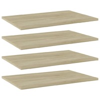 Bookshelf Boards 4 pcs Sonoma Oak 60x40x1.5 cm Chipboard