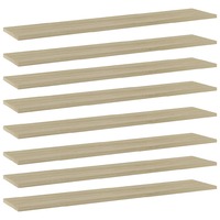 Bookshelf Boards 8 pcs Sonoma Oak 100x20x1.5 cm Chipboard