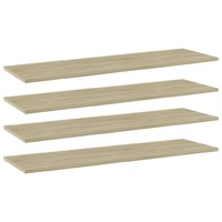 Bookshelf Boards 4 pcs Sonoma Oak 100x30x1.5 cm Chipboard