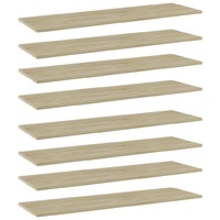 Bookshelf Boards 8 pcs Sonoma Oak 100x30x1.5 cm Chipboard