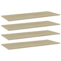 Bookshelf Boards 4 pcs Sonoma Oak 100x40x1.5 cm Chipboard
