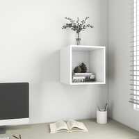 Wall Cabinet White 37x37x37 cm Chipboard
