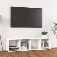 TV Cabinet White 142.5x35x36.5 cm Chipboard