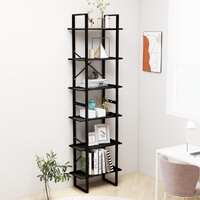 Storage Shelves 2 pcs Black 60x30x210 cm Chipboard