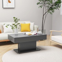 Coffee Table Grey 96x50x45 cm Chipboard