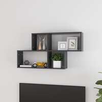 Wall Shelf Grey 100x18x53 cm Chipboard