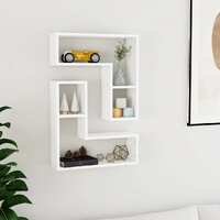 Wall Shelves 2 pcs White 50x15x50 cm Chipboard