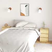Bedside Cabinets 2 pcs 40x29.5x64 cm Solid Pine Wood