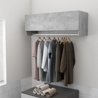 Wardrobe Concrete Grey 100x32.5x35 cm Chipboard