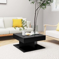 Coffee Table Black 57x57x30 cm Chipboard