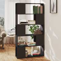 Book Cabinet Room Divider Grey 80x24x155 cm Chipboard