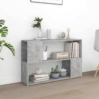 Book Cabinet Concrete Grey 100x24x63 cm Chipboard