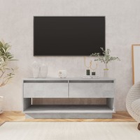 TV Cabinet Concrete Grey 102x41x44 cm Chipboard
